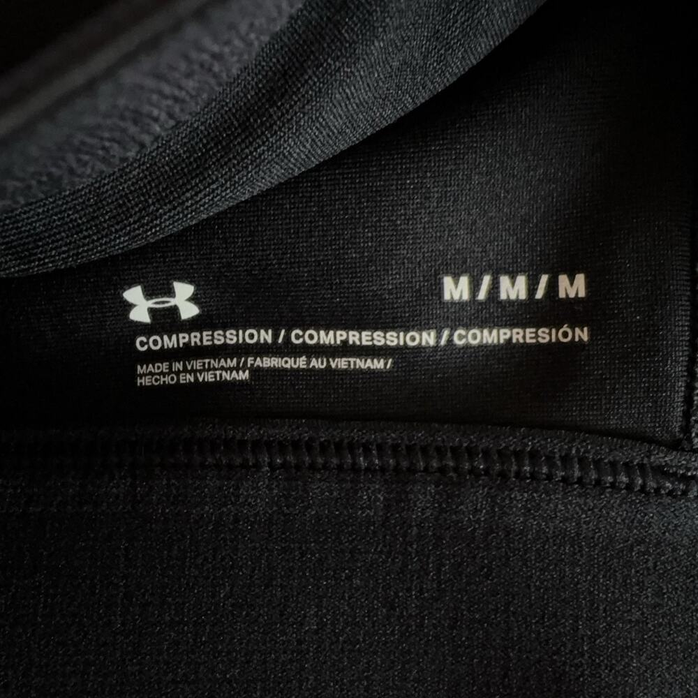 Under Armour Sports Bra LOT Womens Medium Black & Pink Compression Crossback - Picture 3 of 12
